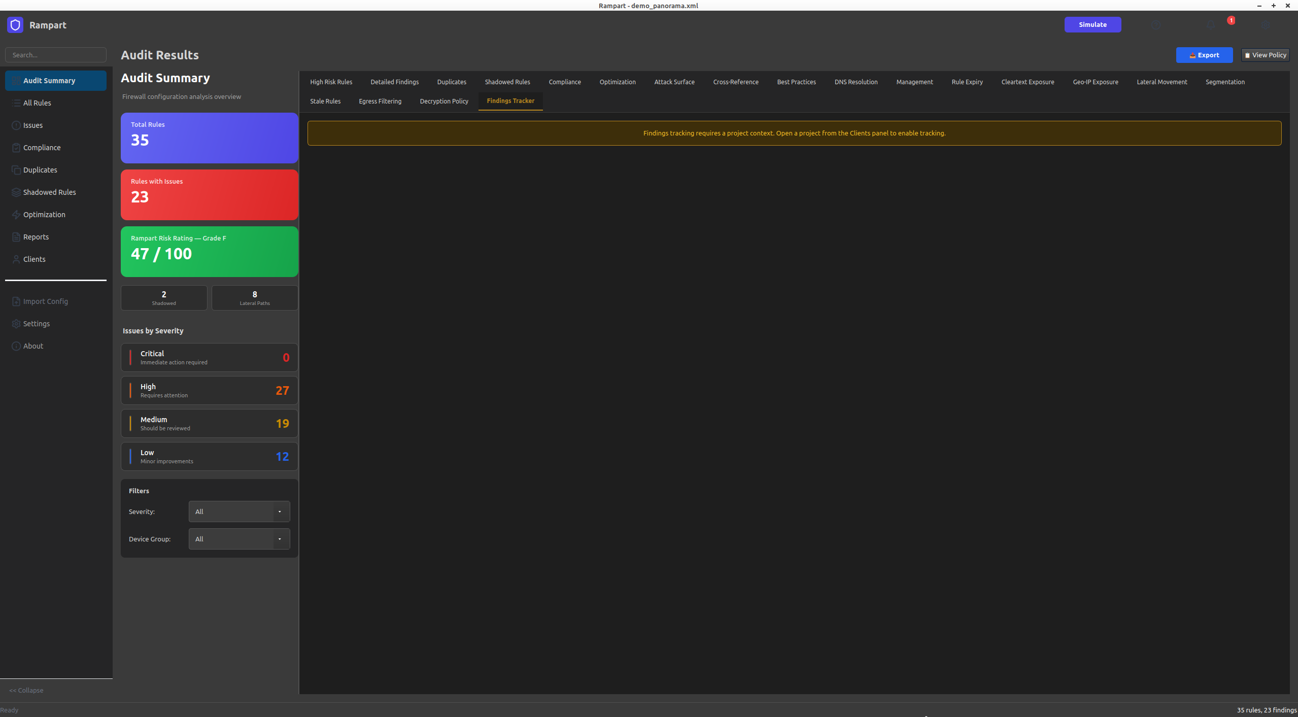 Security Findings Tracker