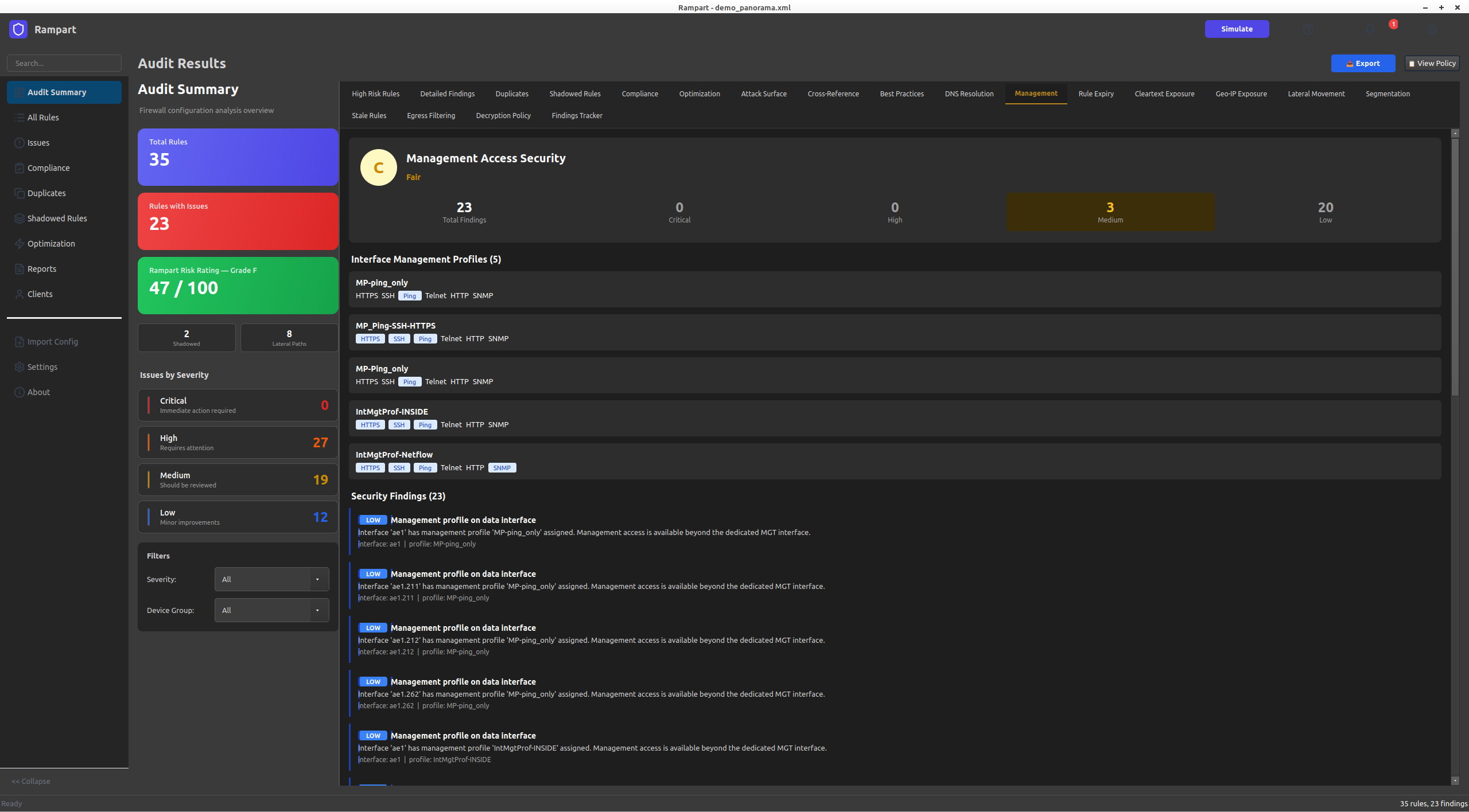 Management Access Security
