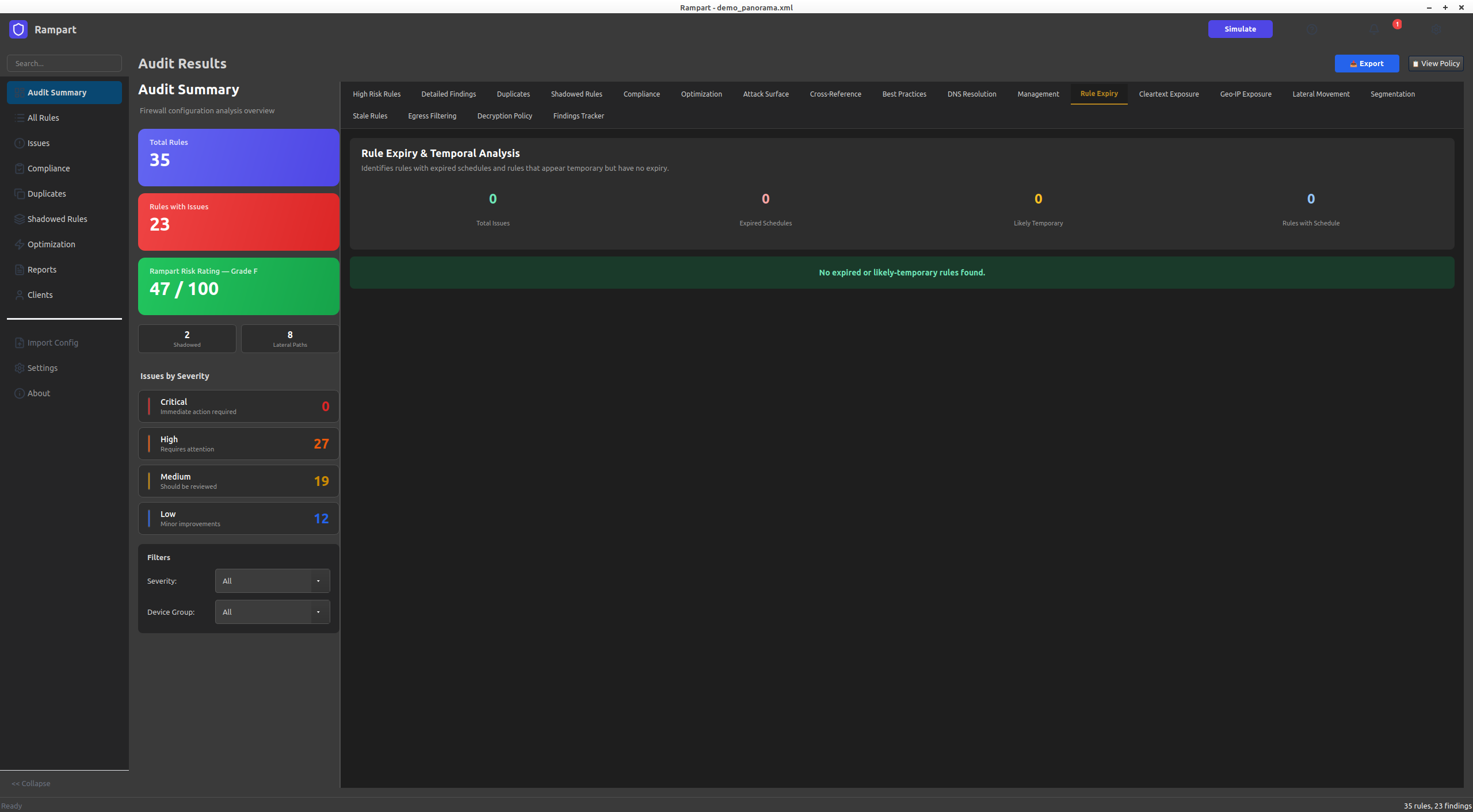 Rule Expiry & Temporal Analysis